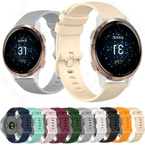 Smart Watch Band For Garmin Venu 2/2S/SQ/Vivoactive 3 4 4S Silicone Wristband Replacement Strap Accessories For Venu2 Bracelet