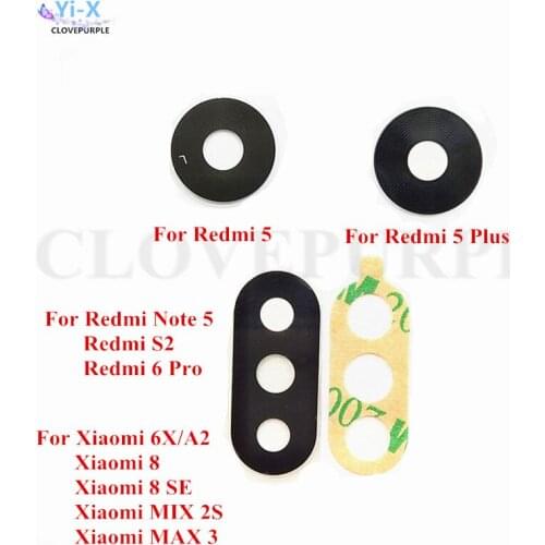 10x Back Rear Camera Glass Lens for Xiaomi Redmi 4 4Pro 4X Note 4 4X 5 5A 5Plus Note 5 S2 6 6 Pro MI 6X/A2 Mi 8 MIX 2S