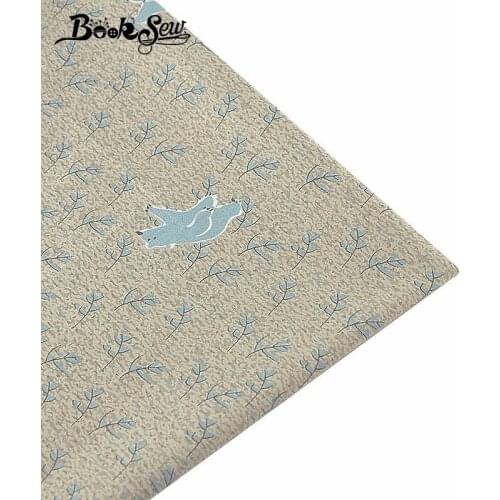 Booksew 100% Cotton Twill Fabric Sewing Cloth Bear Foxes Design Home Textile Baby Bedsheet Patchwork DIY Doll Craft Fat Quarter