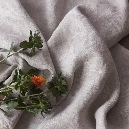 High quality pure flax material Jacquard style in spring and Autumn fabrics High-end dresses and cheongsams tissu 02013