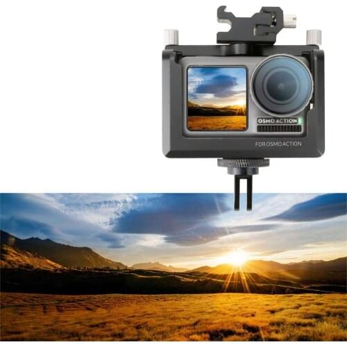 OSMO ACTION Camera Cage Protective Case for DJI Osmo Action Sport Camera Frame Cover Aluminum Alloy Shell Housing Accessories