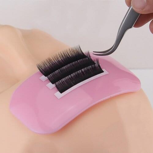 1 Pc Silicone Eyelash Extension Stand Pallet Pad Reuseable Rectangle Round Eye Lash Brand New Quality Tray Holder Tool