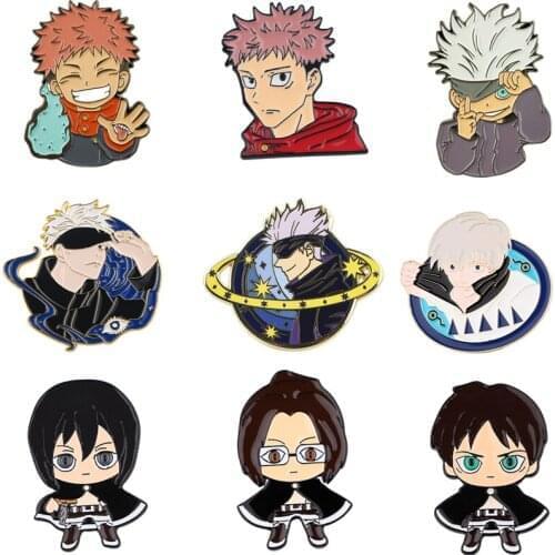 20pcs/lot G1967 Anime Metal Brooches Enamel Pins Men Lapel Pin Shirt Brooch Backpack badge Women Man Collar Pin Jewelry Gift