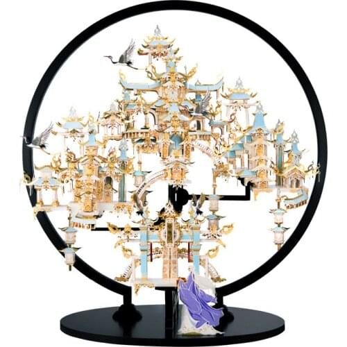 Cy Tianwaitian Series Fairyland 3D 3D Puzzle Model Antique DIY Decoration Gift