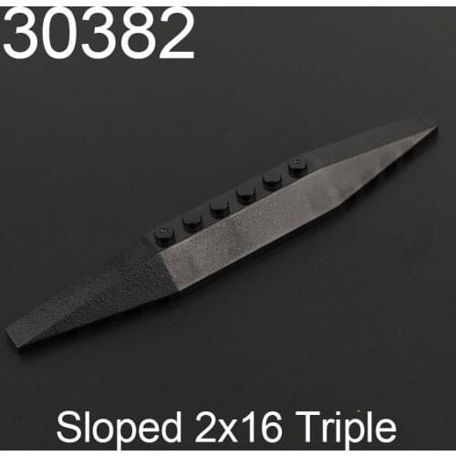 4PCS 30382 Wedge Sloped Brick 2x16 Triple Building block accessories parts MOC DIY Education Build Toys