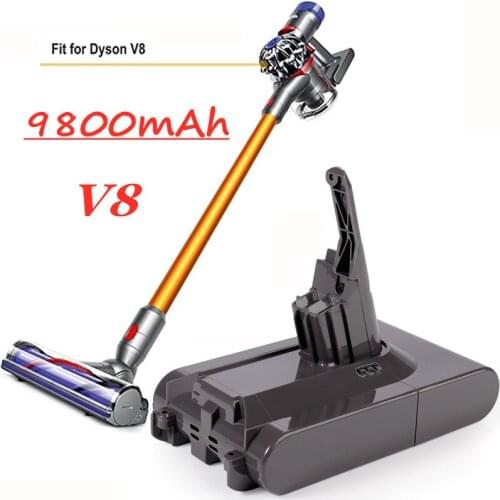 9800mAh 21.6V Battery For Dyson V8 Battery for Dyson V8 Absolute /Fluffy/Animal/ Li-ion Vacuum Cleaner rechargeable Battery