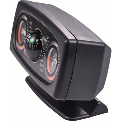 Car Compass Decoration Inclinometer Compass Decoration Inclination Tool Level Wave Instrument Car Interior Accessories