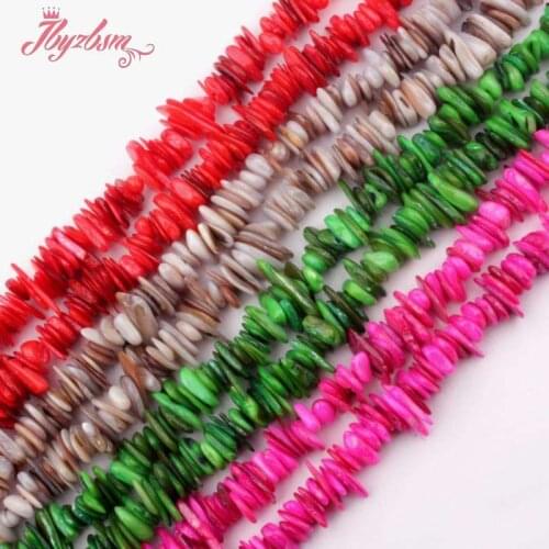 3x6-4x12mm Irregular Shape Shell Beads Natural Stone Beads For DIY Necklace Bracelets Earring Jewelry Making 32" Free Shipping