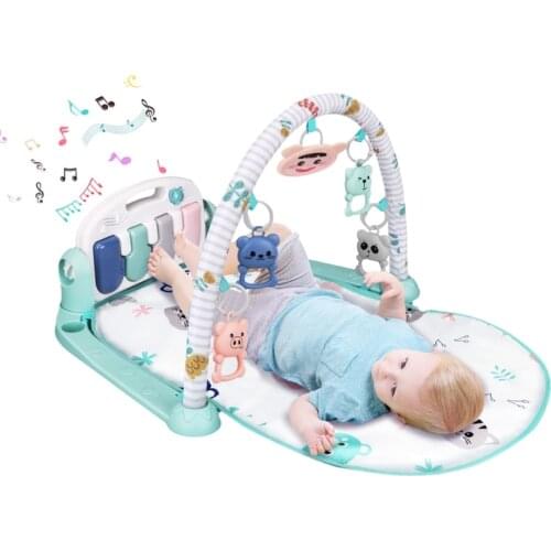 Baby Bed Animal Haning Rattle Cotton Decoration with Bell Inside Baby Game Pad Infant Gift for Baby Brain Training