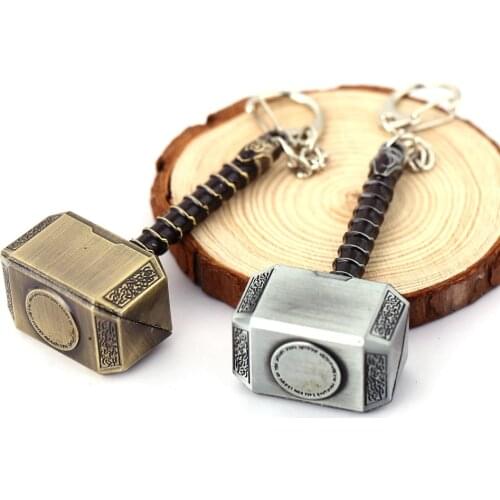 Marvel Avengers Thor hammer Symbol Keychain Figure Model Toys