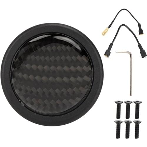 Carbon Fiber Horn Push Button Kit for 6 Bolts for Sparco Steering Wheel Auto Car Modified Parts Accessory