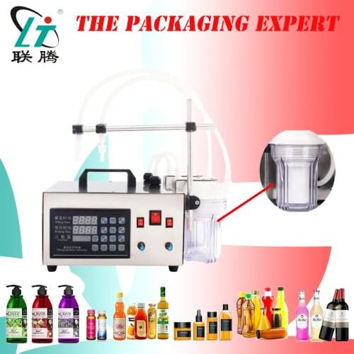 Digital Control Liquid Filling Machine Double Heads 2 Nozzles With Filter Food Safe Health Filler 4 Drinks Juice Liquor Chemical