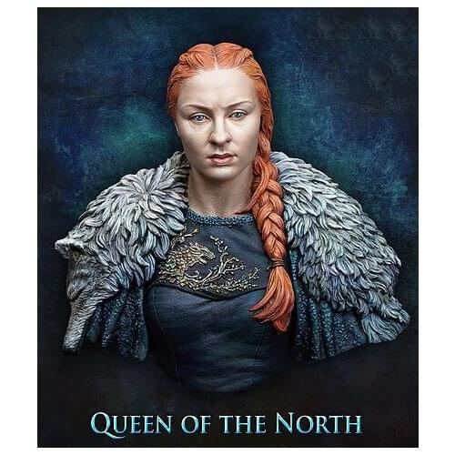 Scale Models 1/10 Queen of the North bust figure uncolor Resin Model