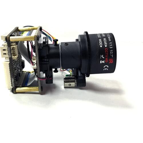 5MP OV OS05A10 IP Camera Module PCB Security Board Camera With 2.7-13.5mm Motorized Zoom Autofocus Lens SIP-E510DML-27135