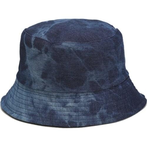Men Women Denim Bucket Hat Male Style Casual Cowboy Fishing Cap Fashionable Do-Old Cool Jeans Panama Sun Hats