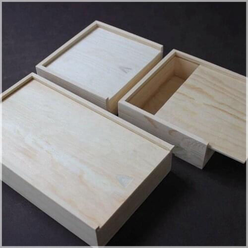 New Special pull-out wooden box packaging box tea box storage box gift box jewelry box storage box a variety of options