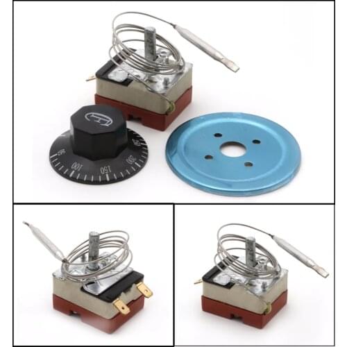 Dial Thermostat Temperature Control Switch For Electric Oven AC 220V 16A