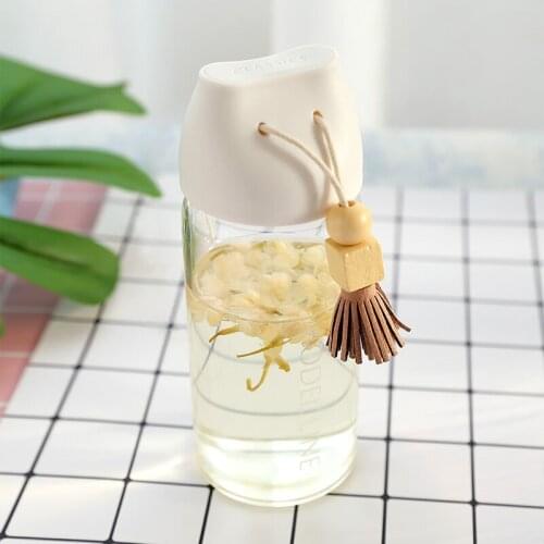 Student Korean Water Glass Tea Cup Portable Creative Hand Cup Korean Cute Female Edition Household Bottles Water Bottle Glass