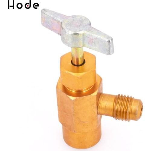 1pc Heavy Duty AC R-134a Refrigerant Tap Can Dispensing 1/2" ACME Thread Valve M16 Thread Mayitr Refrigeration Tool