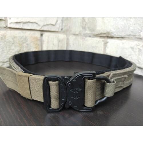 TICAL Tactical MOLLE CS Outdoor Military Army Fighter Belt RG Hunting Shooter Belt Double Layer Hard