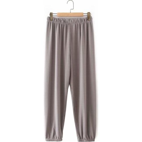 Plus size gray black pink Elastic Waist loose women haren pants 2021 new spring autumn casual ladies pants female trousers