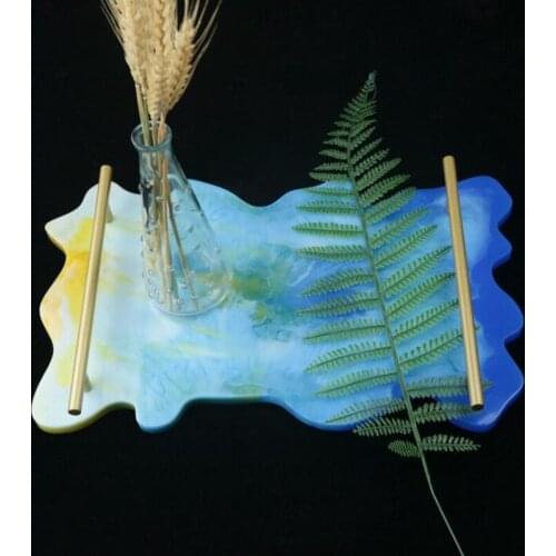 1PCS geometric rectangle transparent silicone mold tray mold DIY handmade jewelry digital tray vegetable basket