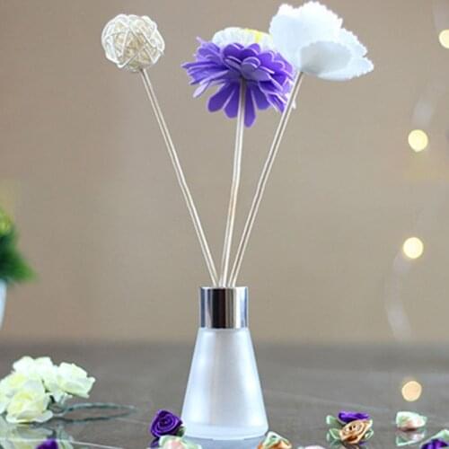 1 Pc Empty Aroma Bottle, Clear Glass Aroma Diffuser Empty Bottles, Scrub Cone Containers for Essential Oils DIY Replacement Ree