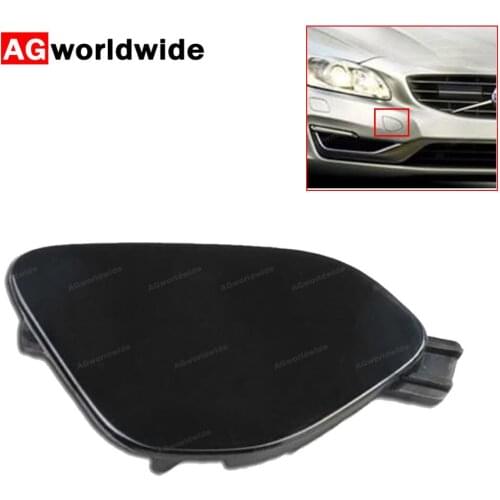 39820294 For Volvo S60 2014 2015 2016 Front Bumper Towing Tow Eye Hook Cover Lid Cap Primed Unpainted Color