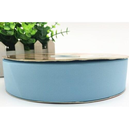 5 yards High Quality Ribbon 6/10/15/20/25/38/50mm Wedding Decoration Grosgrain Ribbon Gift Wrapping Christmas Ribbon #Sky Blue