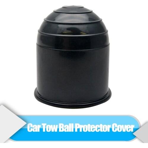 Car Plastic Tow Ball Cover Cap Towing Hitch Caravan Trailer Towball Protect 50mm Trailer Accessories Repair Tool Black