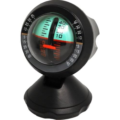 1PC Car Inclinometer Tilt Gauge Indicator Gradient Angle Slope Car Level Meter Inclinometer Compass Auto Level Measure Tool