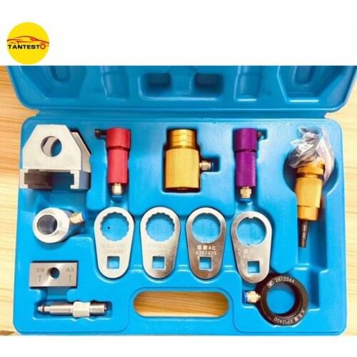 For CUMMINS Diesel Common Rail Injector Oil Return Clamp Fixture Measuring Tool Sets