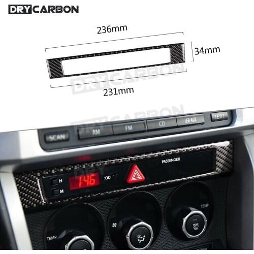 For Toyota GT86 FT86 ZN6 Subaru BRZ 2013-2017 Carbon Fiber Center Control Trim Trim Frame Sticker Decorative Cover