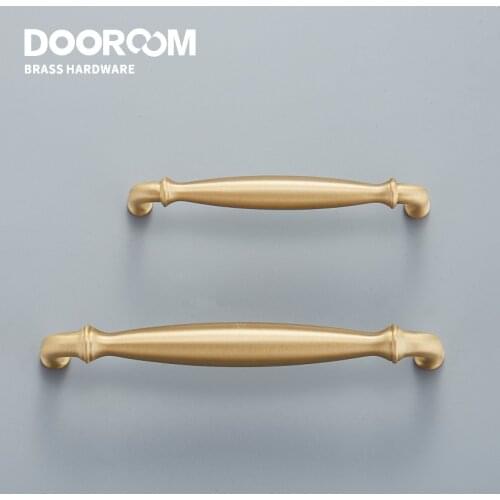 Dooroom Brass Furniture Handles Wardrobe Dresser Cupboard Shoe Box Cabinet Drawer Pulls New Classic Pastoral European Knobs