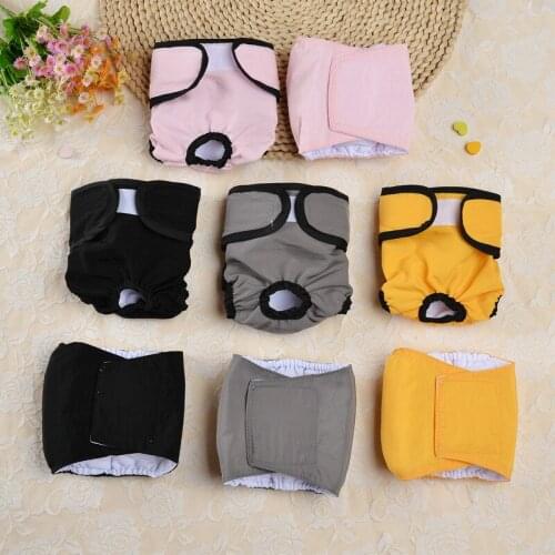 Waterproof Male and Female Dog Physiological Pants Pet Diapers Washable Dog Panties Shorts Underwear Sanitary Puppy Dog Panties