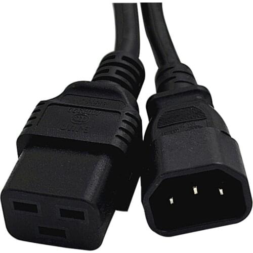 IEC320 C14 Plug To C19 10A To 16A UPS DATA AC Power Adapter Cable