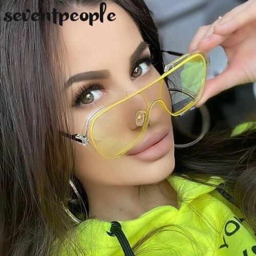 Classic Retro Square Sunglasses Women 2021 Luxury Brand Designer Fashion One-Piece Sun Glasses For Men Vintage Flat Top Eyewear