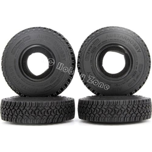 4Pcs 1.55 inch Soft Rubber Terrain Wheel Tires for RC Crawler Car MST JIMNY Axial AX90069 D90 TF2 Tamiya CC01 LC70