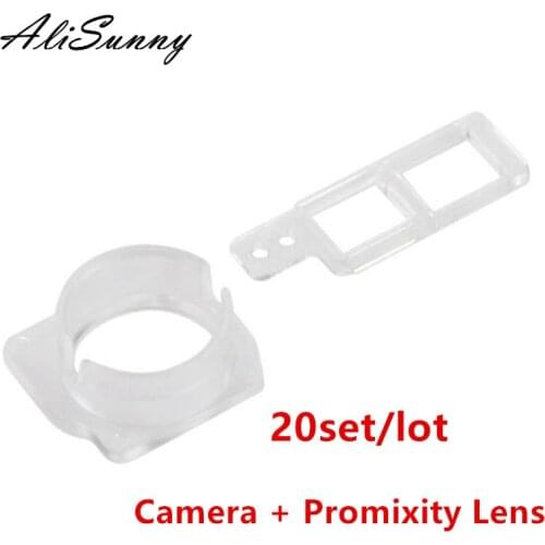 AliSunny 20set Front Camera Lens for iPhone 8 Plus X XR XS Max 8P Proximity Sensor Plastic Holder Clip Bracket Sets Parts