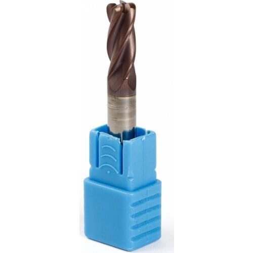 End Mill CNC Corner Radius Cutter Tungsten Carbide Steel Metal Router bits 4 Flutes R0.2 R0.3 R0.5 R1