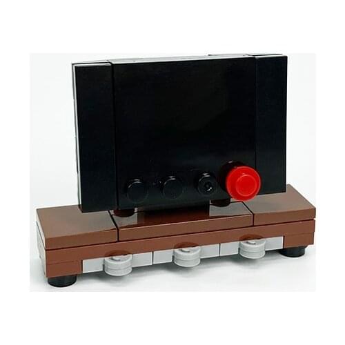 TV Living Room Compatible Major Brand Toys Building Block Classic Collections Assembled Brick Handmade Design