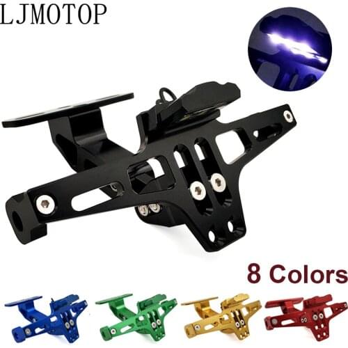 Motorcycle Rear License Plate Mount CNC with Holder LED For Ducati 400 620 695 696 796 MONSTER 748 916 996 998 MONSTER S2R 800