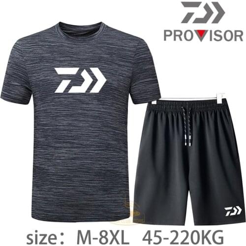 2020 DAWA Summer Short Sleeve Fishing Clothing Quick-dry Jerseys Fishing Shorts Large Size Sports Clothes Breathable Man T-Shirt