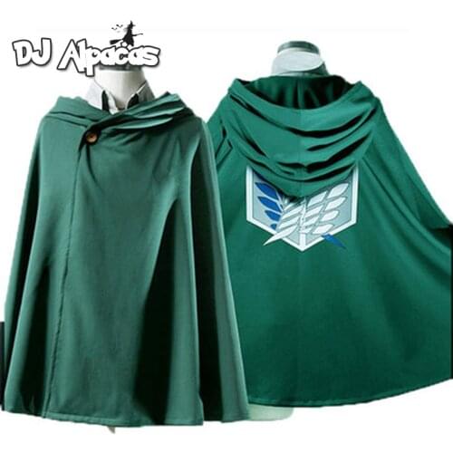 No Kyojin Scouting Legion Aren / Levi Capes Cosplay Costume On Sale Anime Attack on Titan Cloak Shingeki