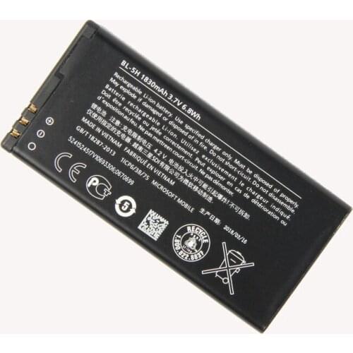 Original BL-5H phone battery for Nokia Lumia 630 38 635 636 Lumia630 RM-977 RM-978 RM-977 1830mAh
