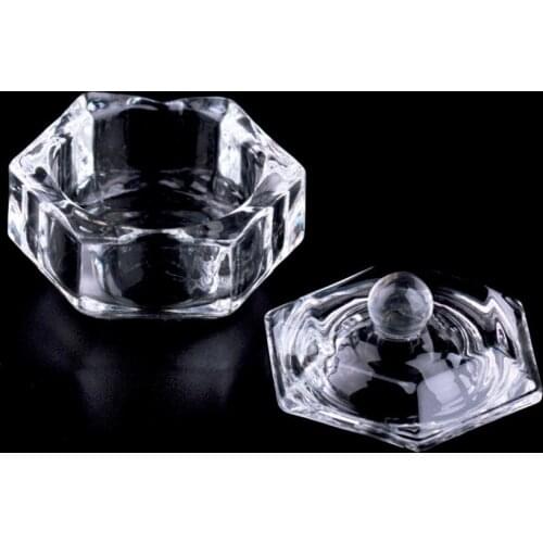Professional Nail Art Acrylic Crystal Glass Dappen Dish Bowl Cup Clear Nail Tools Nail Art Equipment Transparent Kit