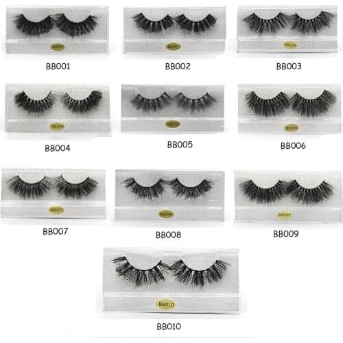 1Pair Eyelashes 3D Mink Lashes Natural Cross Wispy Fluffy Long Fake Mink Eyelashes Lashes Eyelash lash Extension Makeup Tools