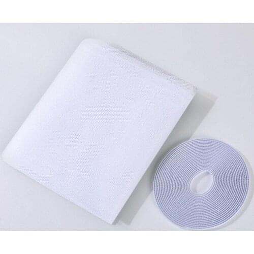 130x150cm Black Flying Curtain Insect Netting Mesh Self-adhesive Mosquito Net Window Window Screen Anti-mosquito Door Fly Nets