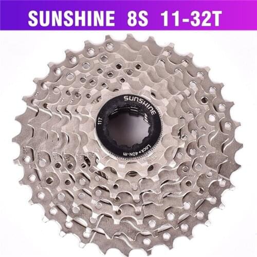 SUNSHINE 8 Speed Cassette BMT Bike Card type Freewheels Cogs 24 Speed 11-32T Cassette Sprocket Bicycle Spare Parts