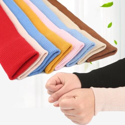 1Pcs 7x40cm Double Layers Spandex Cotton Jersey Rib Fabric Stretchy For Sweatshirt Bottom Collar Making Cuffs on Sleeves